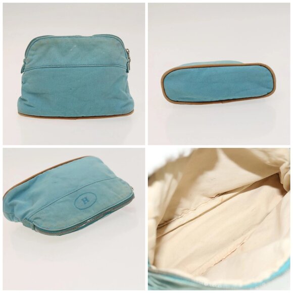 HERMES Bolide Pouch Canvas 6Set Orange Brown Red - Picture 13 of 15